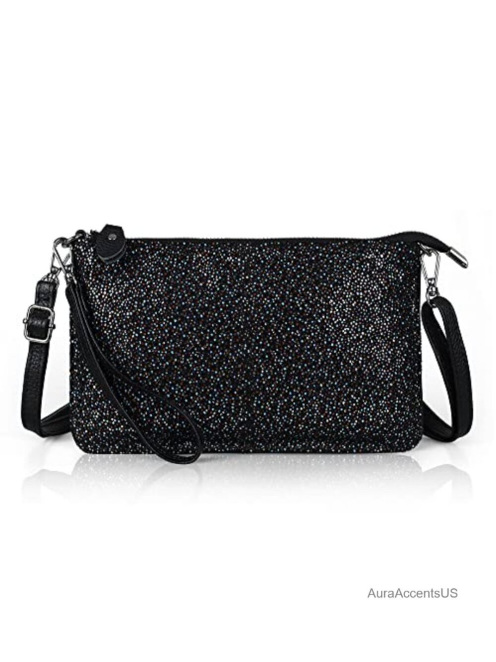 Genuine Leather Crossbody Bag Wristlet Wallet Purse Small Cell Phone